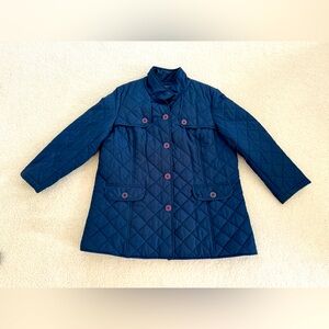 Jones New York navy blue quilted jacket - size 2X